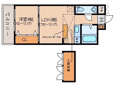 エステートモア天神サクセス1518号室-間取り