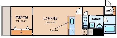 アクタス天神セントラルタワーII904号室-間取り