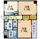 グランドシャルマン桜坂 - 所在階 の間取り図