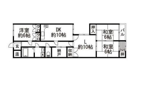 サンブリック桜坂307号室-間取り