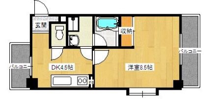 アヴェニール赤坂303号室-間取り