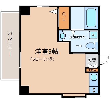 ベネフィス赤坂503号室-間取り