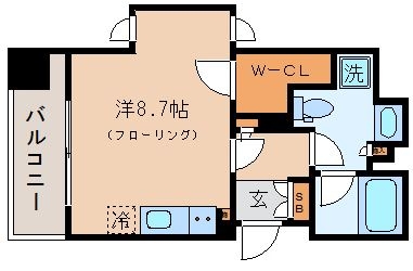 パークレジデンシャル博多601号室-間取り