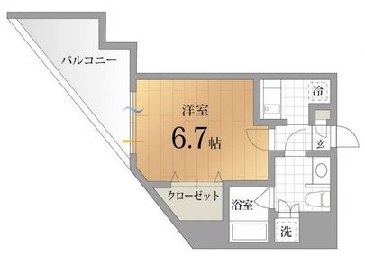 ナビールコート白金305号室-間取り