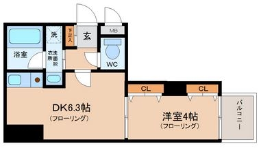 Ｒｕｉ’ｓＨａｋａｔａ501号室-間取り