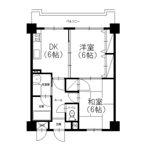 アミッドグリーン大濠弐番館103号室-間取り