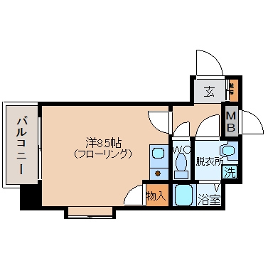 チェリーブラッサムＴＡＫＥＤＡ301号室-間取り