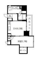 ライフ・モア春吉 - 所在階 の間取り図