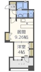 アイビースクエア - 所在階***階の間取り図 4466