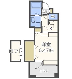 アイビースクエア1413号室-間取り