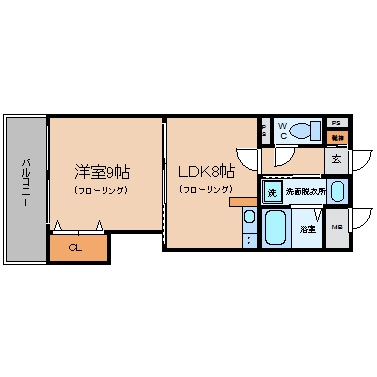 ＭＡＩＳＯＮ博多駅南503号室-間取り