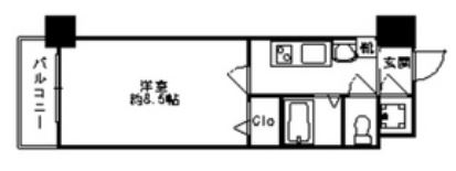 エンクレスト赤坂弐番館503号室-間取り