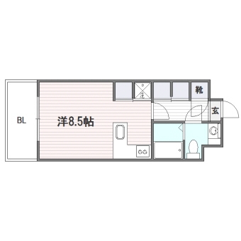 グランドサヴォイ303号室-間取り