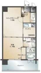 エンクレスト天神南II - 所在階 の間取り図