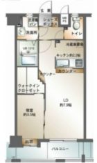 エンクレスト天神南III - 所在階 の間取り図