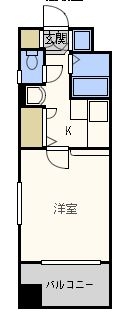 エンクレスト天神東II701号室-間取り