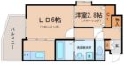 リアンシエルブルー大濠公園 - 所在階 の間取り図