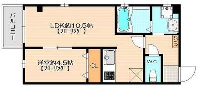 ジェンティーレ美野島II303号室-間取り