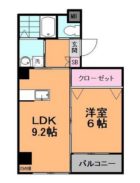 ルネスキューブ - 所在階***階の間取り図 4545