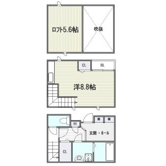 Ｍａｉｓｏｎｅｔｉｃ　Ｃｏｖｏ　博多101号室-間取り