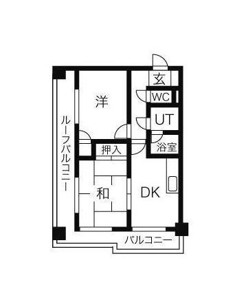 ダイアパレス博多駅前1007号室-間取り