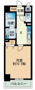 グランディール大濠 - 所在階 の間取り図