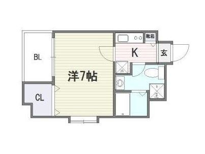 アイセレブ大博通り802号室-間取り