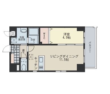 プレスタイル博多駅南501号室-間取り