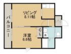 アンプルールベトン吉塚南 - 所在階 の間取り図