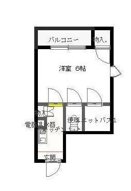 馬出ファイブビル401号室-間取り