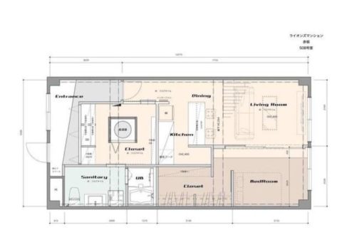 ライオンズタワー赤坂けやき通り508号室-間取り