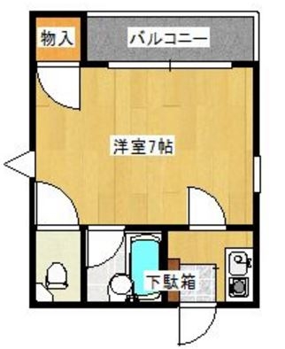 馬出ファイブビル402号室-間取り