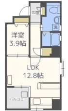 エルフィナ天神北 - 所在階 の間取り図