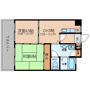 デュプロビル502号室-間取り