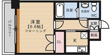 エステートモア平尾駅前通り311号室-間取り