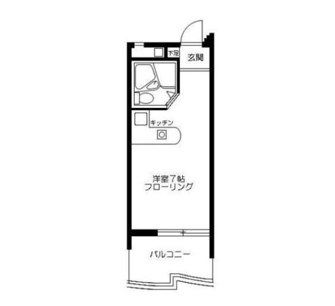 ロマネスク博多駅前1308号室-間取り