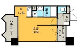 ＨＦ天神東レジデンス1207号室-間取り