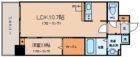 エンクレスト博多ハーモニー - 所在階***階の間取り図 4687