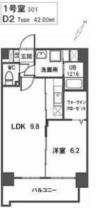 トラント・ドゥ博多 - 所在階 の間取り図