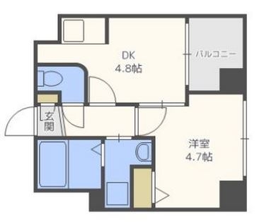 ラフォーレ天神南505号室-間取り