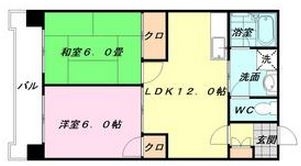 レジデンス博多201号室-間取り