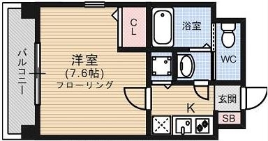 サヴォイ　ファイブウェイズ502号室-間取り