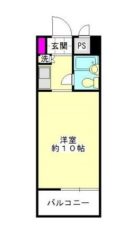 東峰マンション渡辺通 - 所在階 の間取り図