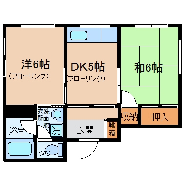 コーポ須崎201号室-間取り