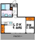 ラファセルフィーナ天神 - 所在階 の間取り図