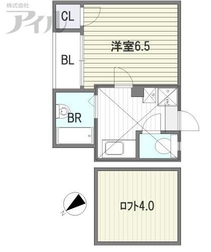 グランディール西公園103号室-間取り