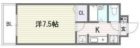 グレース城南 - 所在階 の間取り図