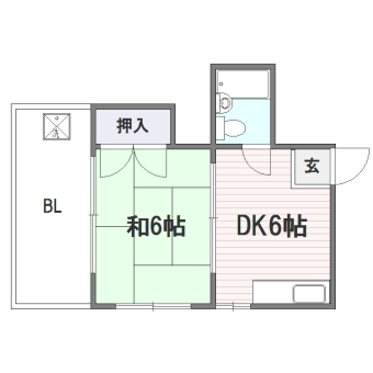 渕野ビル503号室-間取り