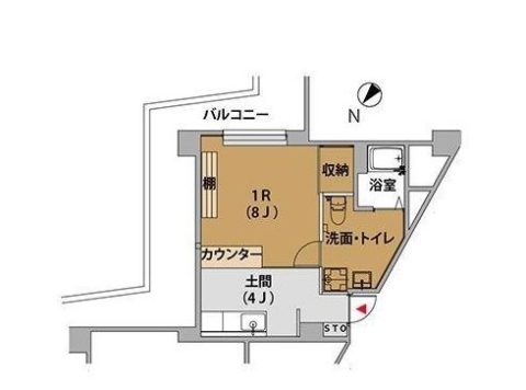 新高砂マンション502号室-間取り