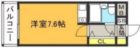 ステイタスマンション博多駅前 - 所在階 の間取り図